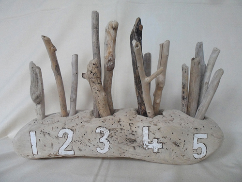 driftwood educational counting toy